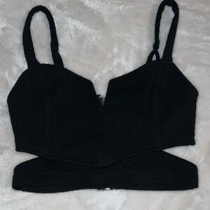 L.A Hearts Black Cropped Top